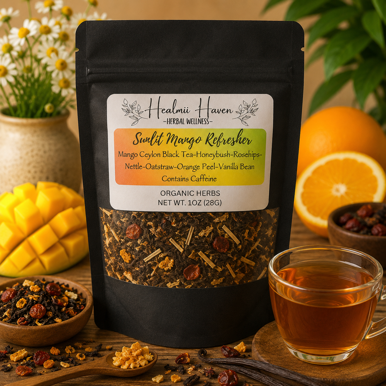 Sunlit Mango Herbal Tea