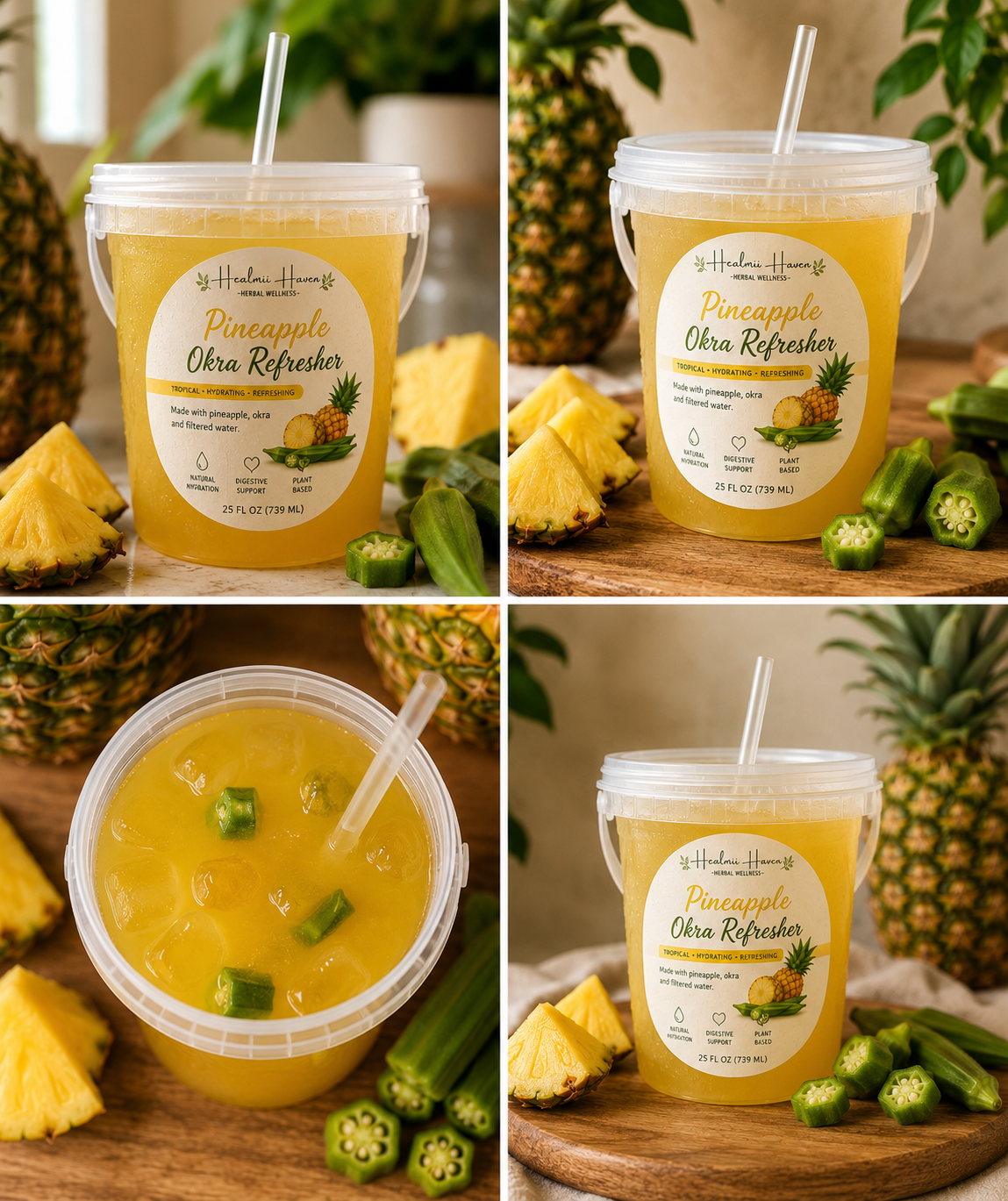 Pineapple Okra Refresher