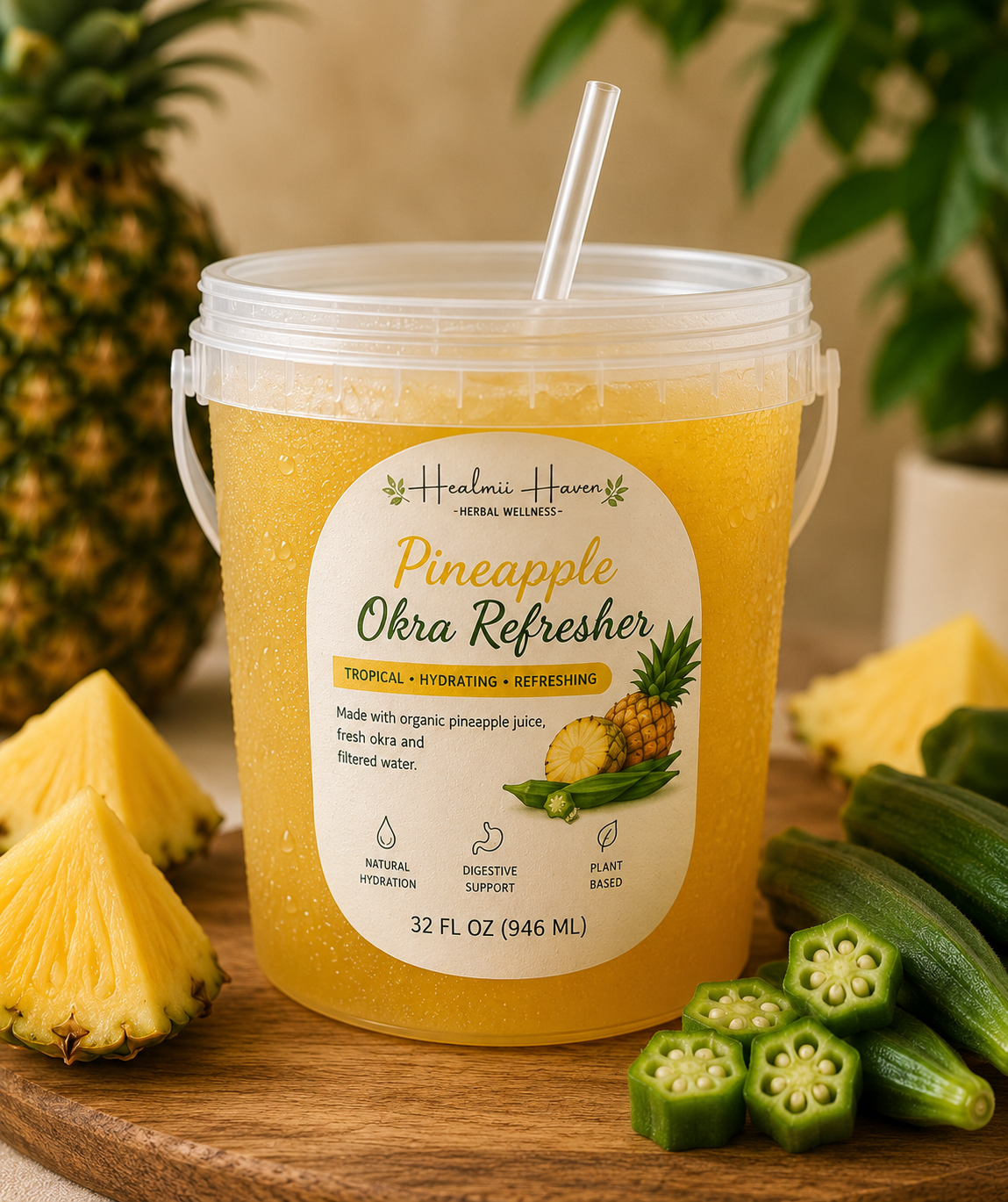 Pineapple Okra Refresher